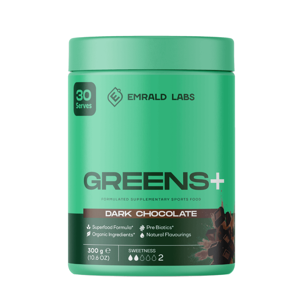Greens+ (4) & Greens+ Emrald Labs Greens supplements 30 Serves Dark Chocolate