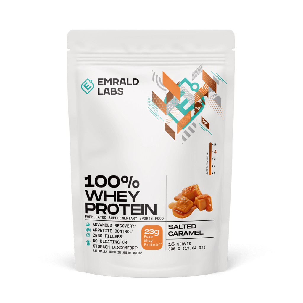 100% Whey Protein (31) & 100% Whey Protein Emrald Labs Whey blend protein 500g Salted Caramel
