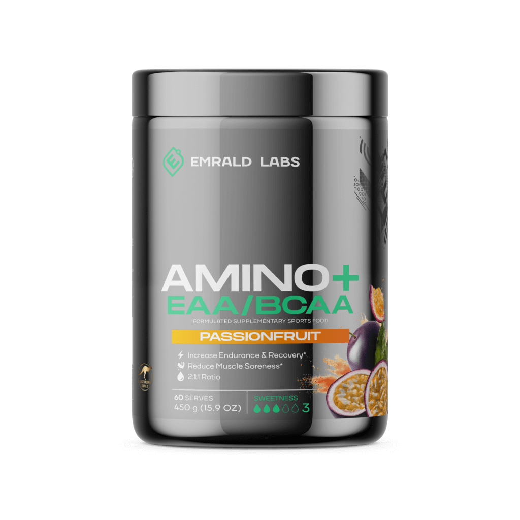 Amino+ EAA/BCAA (1) & Amino+ EAA/BCAA Emrald Labs Essential amino acids 60 Serves Passionfruit